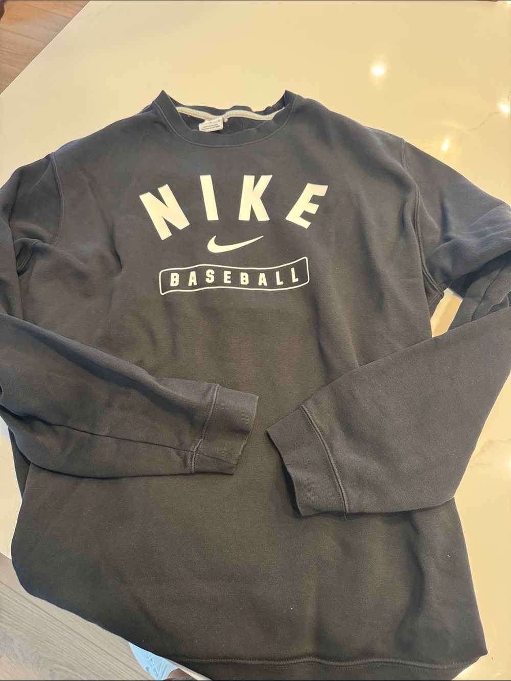 Nike Men’s Black Baseball Club Fleece Crewneck Sweatshirt